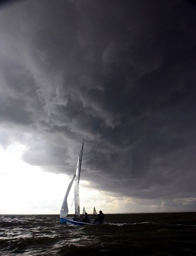 Storm clouds - National 12 at Burton Week 2011 © National 12 http://www.national12.org